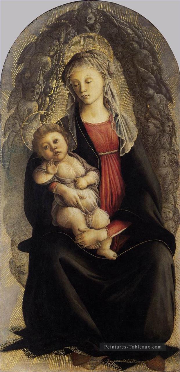 Madone en gloire avec Seraphim Sandro Botticelli Peintures à l'huile